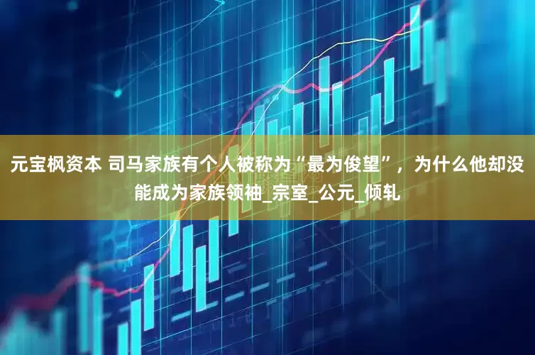 元宝枫资本 司马家族有个人被称为“最为俊望”，为什么他却没能成为家族领袖_宗室_公元_倾轧