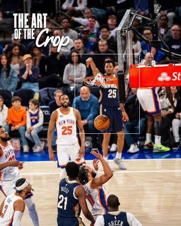 千层金配资 从照片到艺术? 鹈鹕官方展示赛场照片构图制作过程